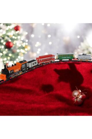 Işıklı Müzikli Buhar Atan Tren Set 22 Parça 530 cm