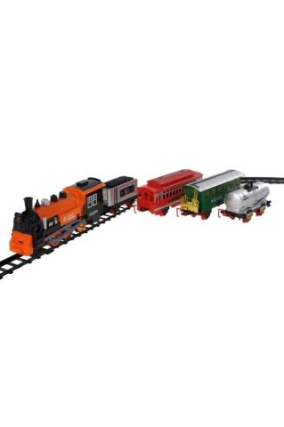 Işıklı Müzikli Buhar Atan Tren Set 22 Parça 530 cm