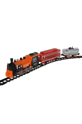 Pilli Işıklı Sesli Buharlı Tren Set 330 Cm