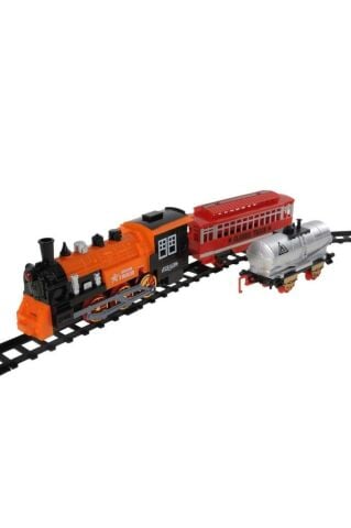 Pilli Işıklı Sesli Buharlı Tren Set 330 Cm