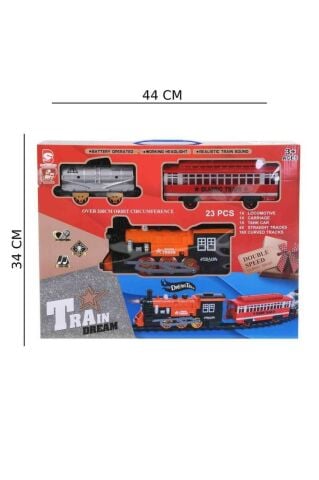 Pilli Işıklı Sesli Buharlı Tren Set 330 Cm