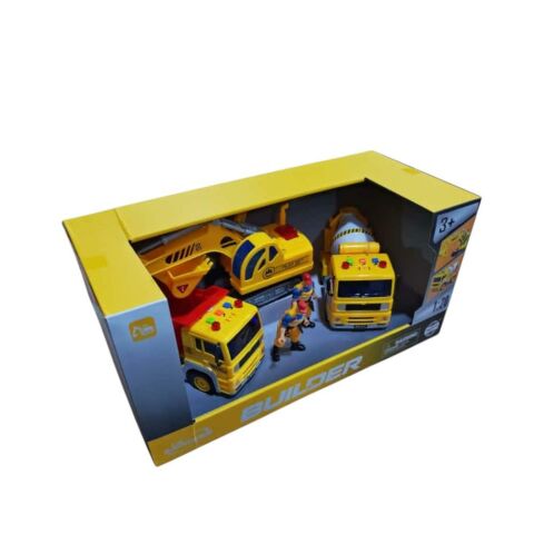 Sürtmeli Sesli 3 lü İş Makinası