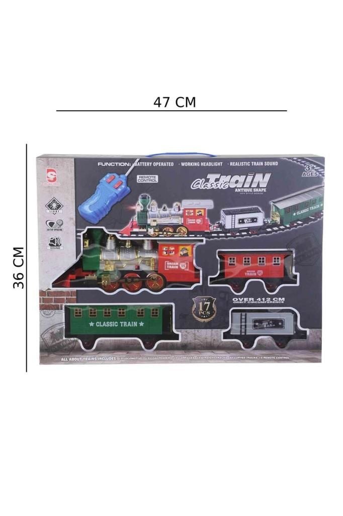 Uzaktan Kumandalı Işıklı Sesli Tren Set 17 Parça