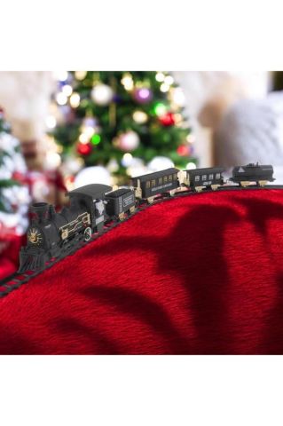 Işıklı Müzikli Buharlı Tren Set 17 Parça 415 cm