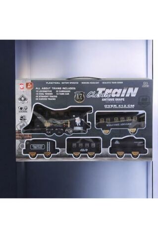 Işıklı Müzikli Buharlı Tren Set 17 Parça 415 cm