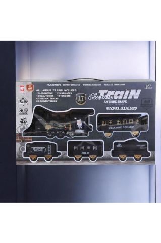 Işıklı Müzikli Buharlı Tren Set 17 Parça 415 cm