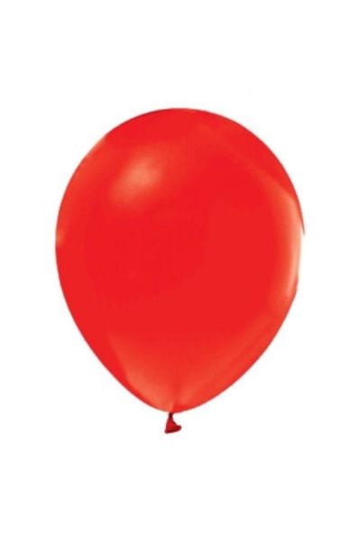 Balon 12'' Baskısız Metalik Kırmızı 100 Adet
