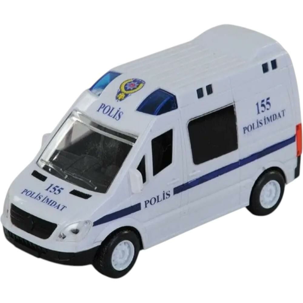 Işıklı Sesli Pilli Polis Minibüs