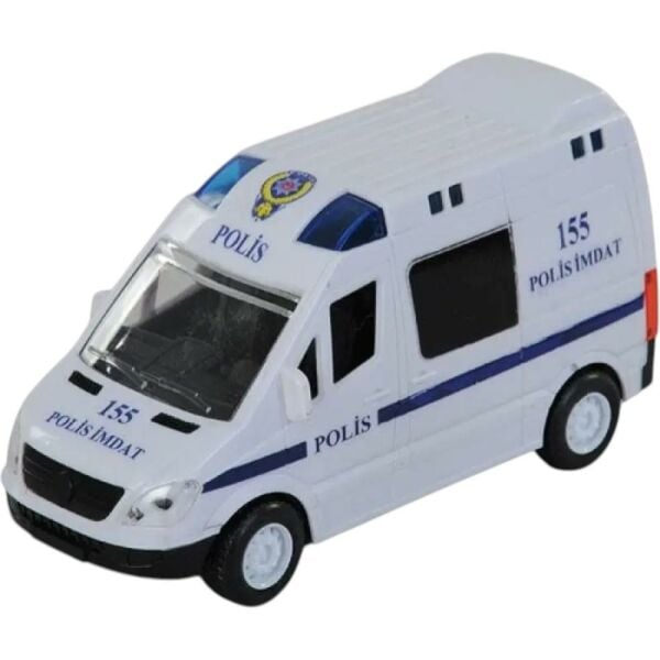 Işıklı Sesli Pilli Polis Minibüs