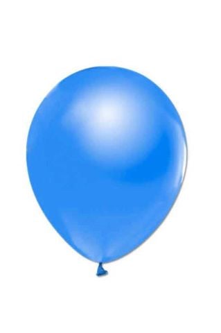 Balon Baskı Metalik Mavi 100 Lü 12 inç