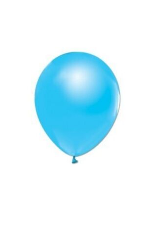 Balon 12'' Baskısız Metalik Açık Mavi 100 Adet