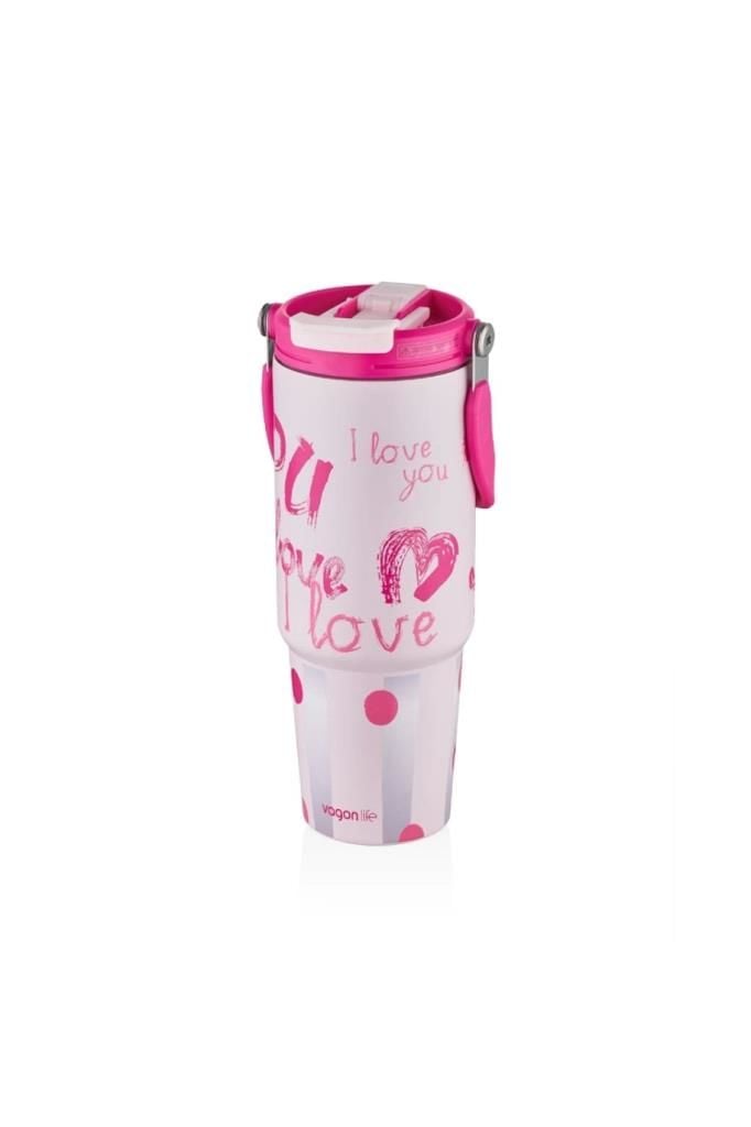 Vagonlife 900ml Çelik Matara Acık Pembe