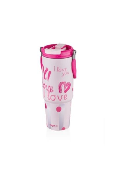 Vagonlife 900ml Çelik Matara Açık Pembe
