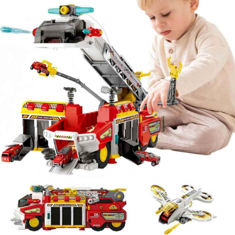 Maxx Wheels Sesli ve Işıklı Kurtarma Garaj Seti