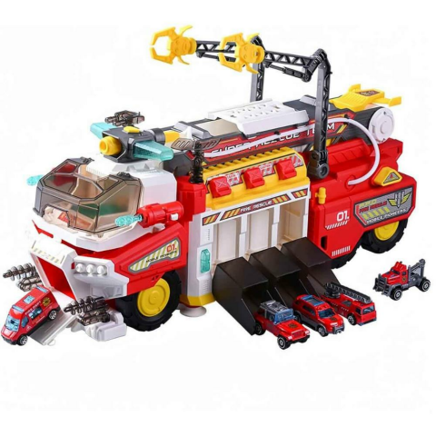 Maxx Wheels Sesli ve Işıklı Kurtarma Garaj Seti