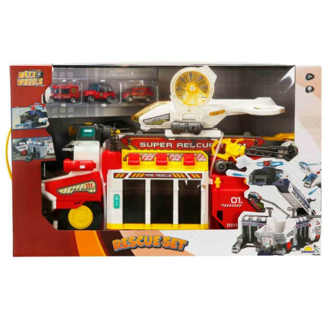 Maxx Wheels Sesli ve Işıklı Kurtarma Garaj Seti