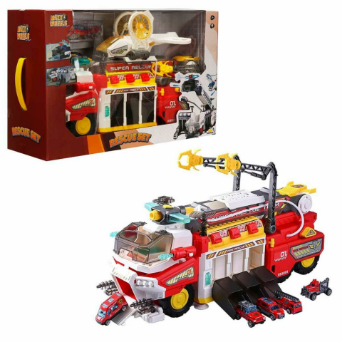 Maxx Wheels Sesli ve Işıklı Kurtarma Garaj Seti
