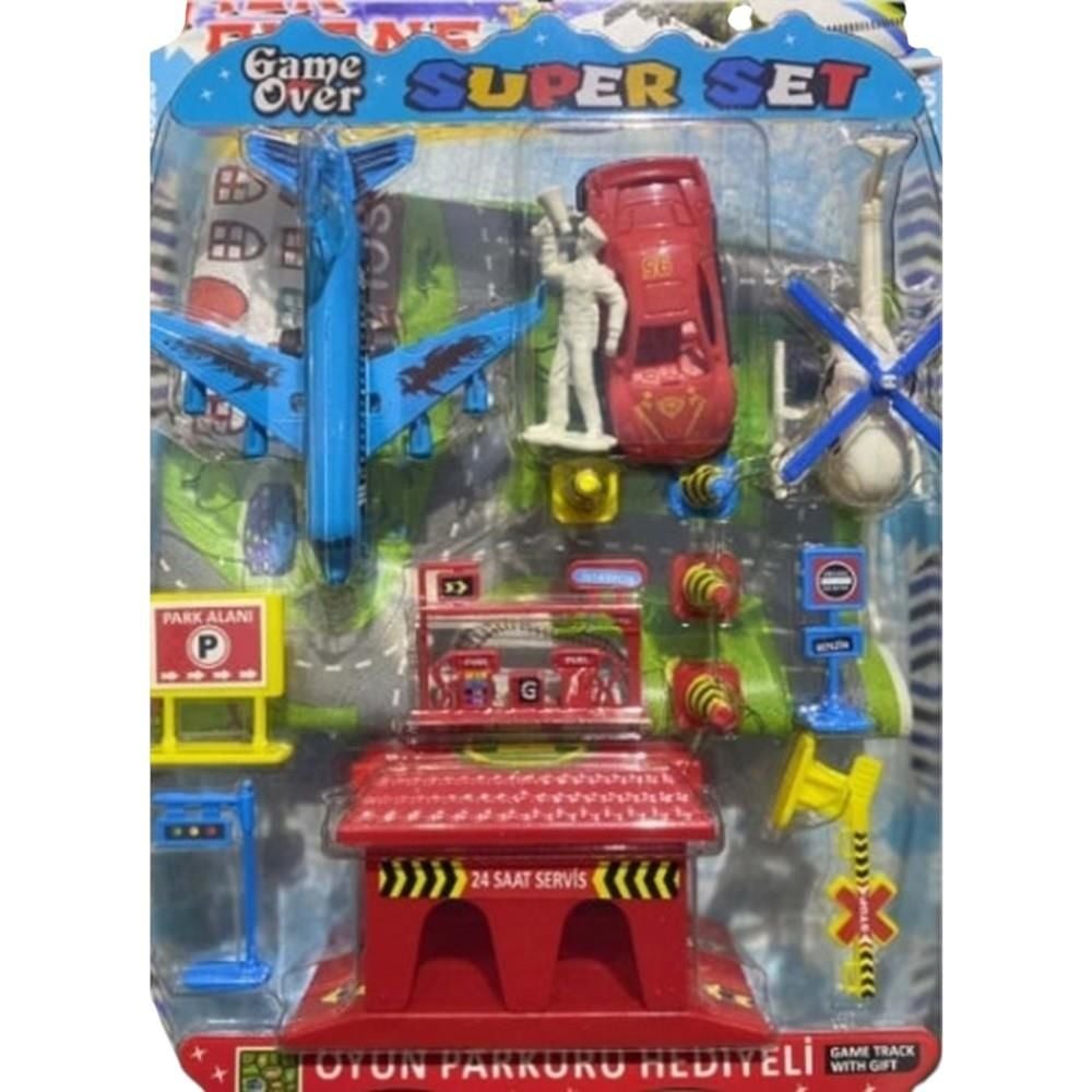 Kartela Garajlı Uçaklı Set