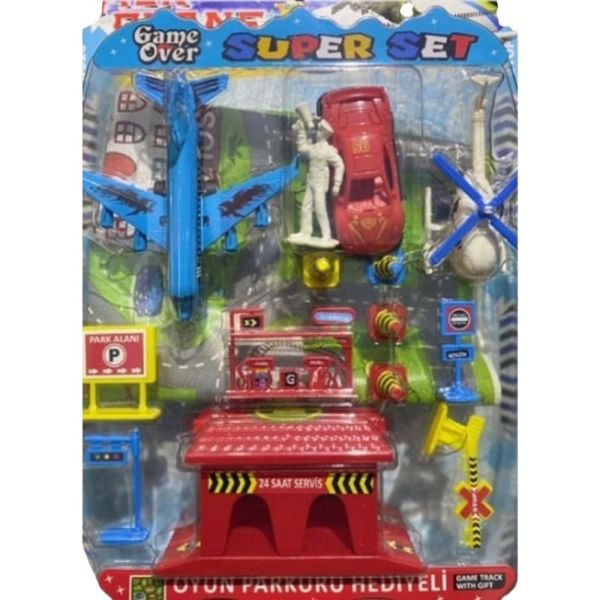 Kartela Garajlı Uçaklı Set