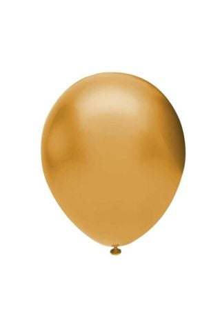 12'' Baskısız Metalik Altın 100 Adet