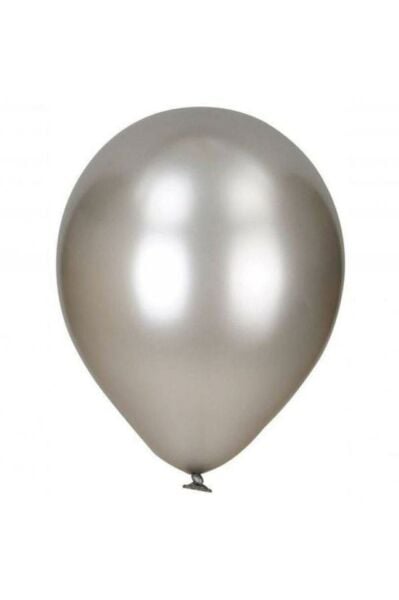 Metalik Gümüş Renk 100 Adet 12 Inch Balon
