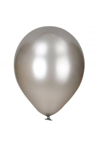 Metalik Gümüş Renk 100 Adet 12 Inch Balon