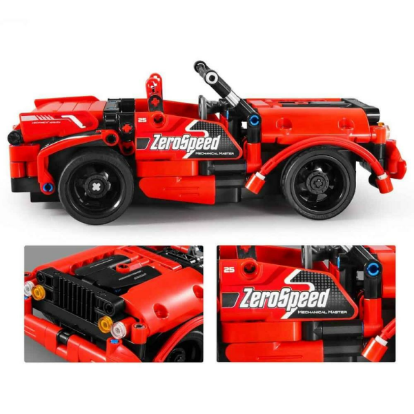 Uzaktan Kumandalı Super Araba 2IN1 Kırmızı 351 Parça