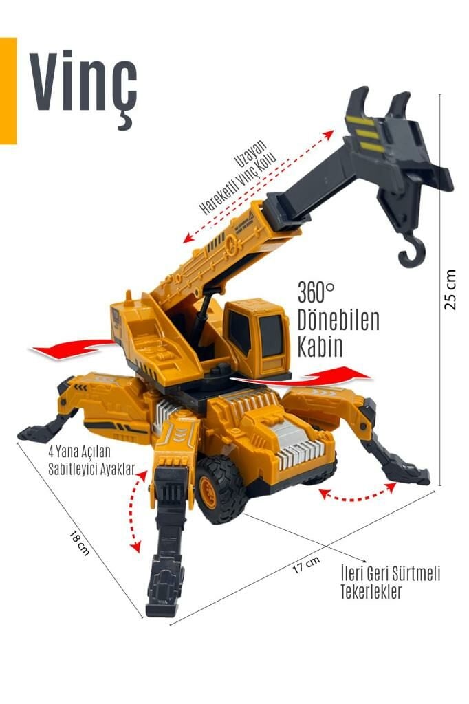 İş Makinesi / Vinç Iş Makinası - Sürtmeli