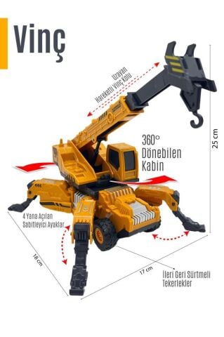 İş Makinesi / Vinç Iş Makinası - Sürtmeli