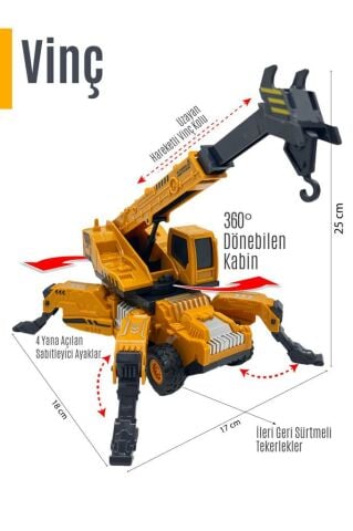 İş Makinesi / Vinç Iş Makinası - Sürtmeli