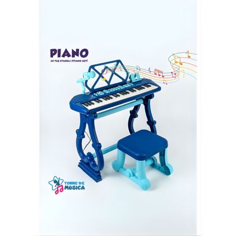 49 Tuşlu Standı Tabureli Piyano Seti Mikrofonlu Karaoke