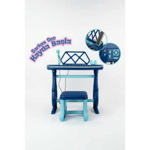 49 Tuşlu Standı Tabureli Piyano Seti Mikrofonlu Karaoke