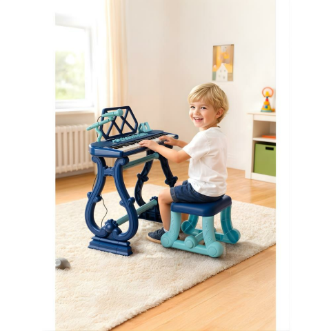 49 Tuşlu Standı Tabureli Piyano Seti Mikrofonlu Karaoke