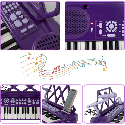 49 Tuşlu Standı Tabureli Piyano Seti Mikrofonlu Karaoke