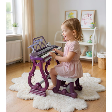 49 Tuşlu Standı Tabureli Piyano Seti Mikrofonlu Karaoke