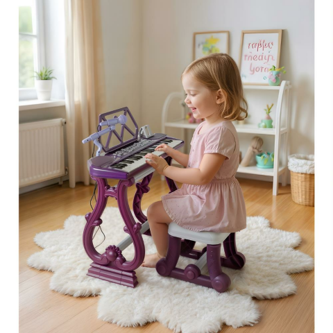 49 Tuşlu Standı Tabureli Piyano Seti Mikrofonlu Karaoke