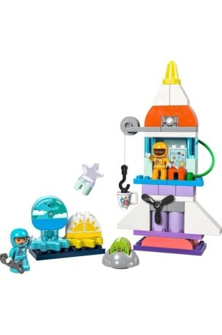 LEGO ® DUPLO® 3’ü 1 arada Uzay Mekiği Macerası Oyuncağı 10422 (58 Parça)