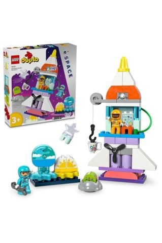 LEGO ® DUPLO® 3’ü 1 arada Uzay Mekiği Macerası Oyuncağı 10422 (58 Parça)