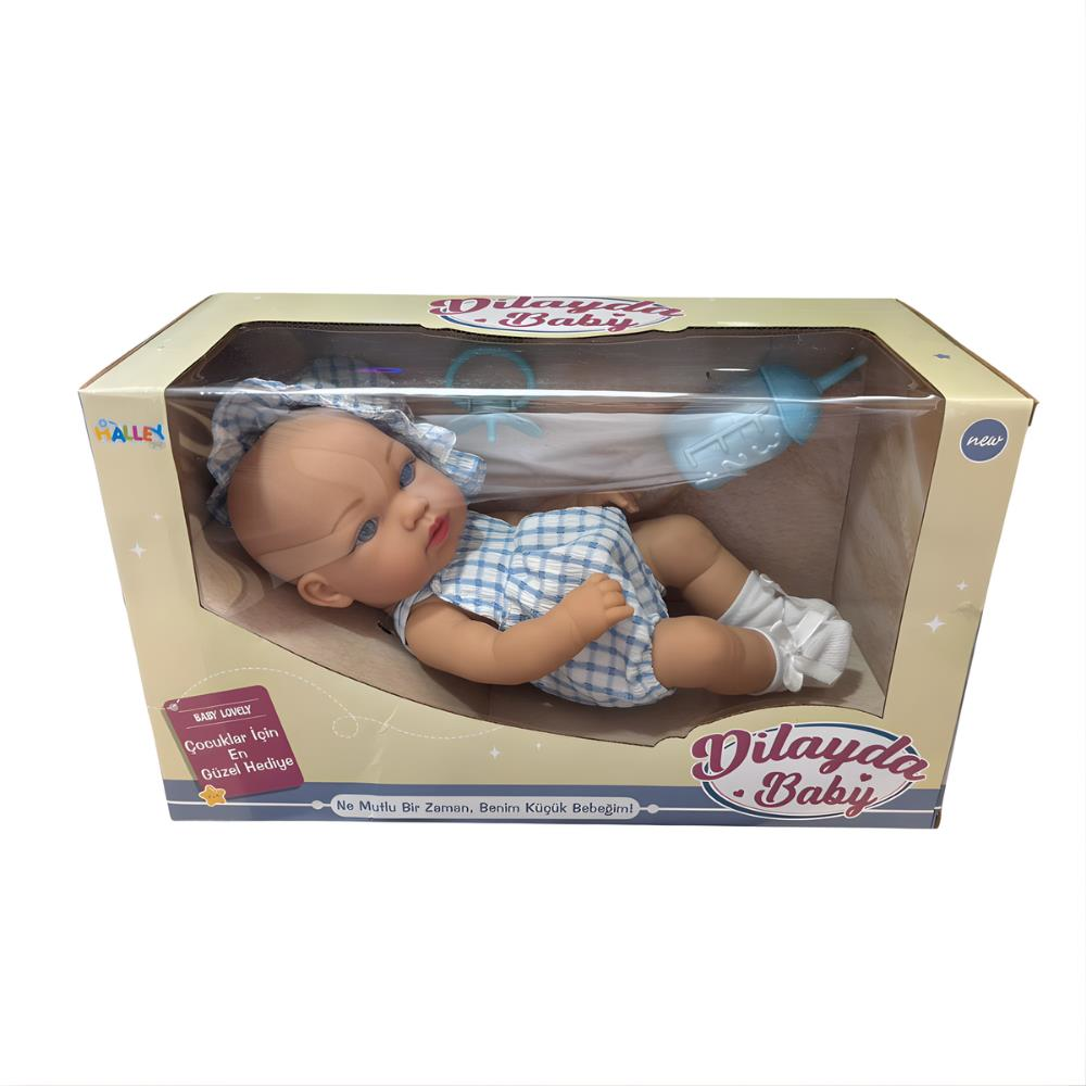 32 Cm Tam Kauçuk Bebek, Emzik ve Biberonlu