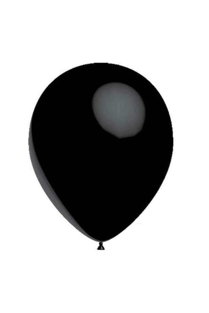 Balon Metalik Düz 12 Inc Siyah 100 Adet