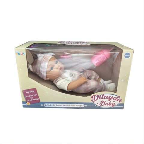 26 Cm Tam Kauçuk Bebek, Emzik ve Biberonlu