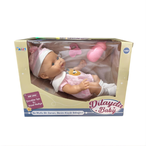 26 Cm Tam Kauçuk Bebek, Emzik ve Biberonlu