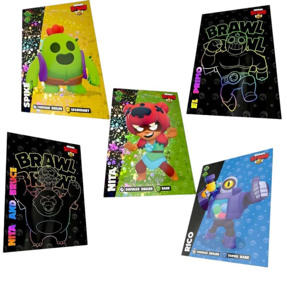 Blister Panini Brawl Stars – 3 Pochettes, 24 Cartes, Collection Limitée