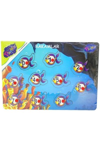 Ahşap Tutmalı Rakamlar Yapboz