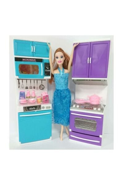 Oyuncak Bebekli Mutfak Seti 2'li