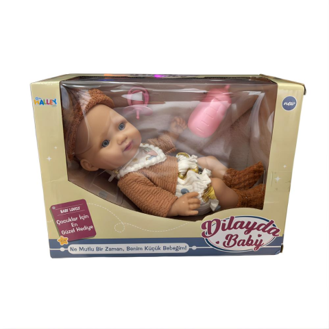 26 Cm Kauçuk Bebek, Emzik ve Biberonlu