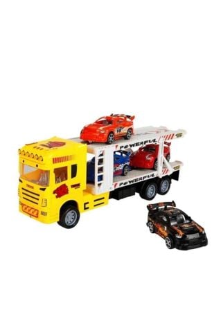 1:32 Maxx Wheels 2 Katlı Transporter 4 Araçlı Tır 32 Cm