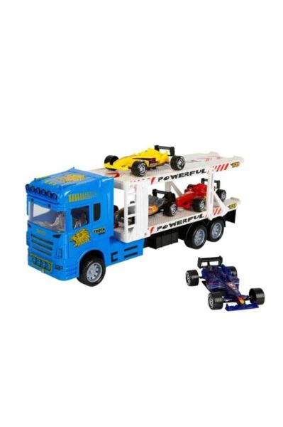 1:32 Maxx Wheels 2 Katlı Transporter 4 Araçlı Tır 32 Cm