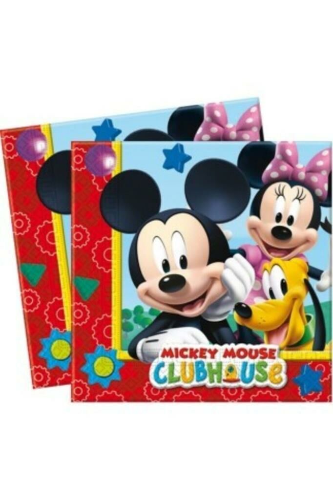 Kırmızı Mickey Playful Kağıt Peçete 33x33cm 20 Adet