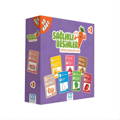 Sağlıklı Besinler Eğitici Oyun Kartları